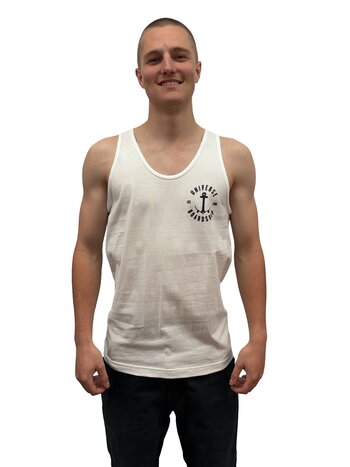 Universe Boardshop ANCRE TANK TOP WHITE/BLACK