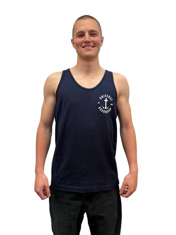 Universe Boardshop MEN'S ANCRE TANK TOP NAVY/WHITE