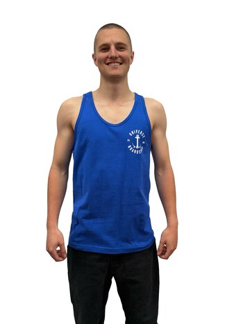 Universe Boardshop MEN'S ANCRE TANK TOP ROYAL/WHITE