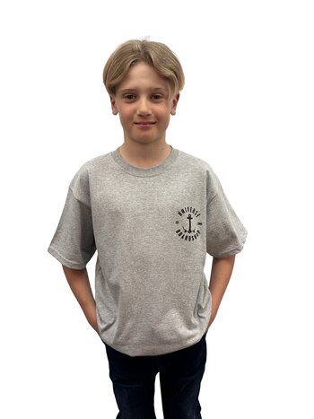 Universe Boardshop JUNIOR ANCRE T-SHIRT GREY HEATHER/BLACK