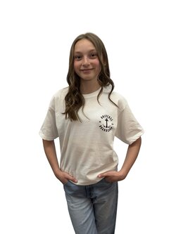 Universe Boardshop YOUTH ANCRE T-SHIRT WHITE/BLACK