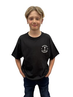 Universe Boardshop JUNIOR ANCRE T-SHIRT BLACK/WHITE