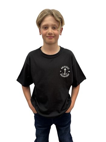 Universe Boardshop YOUTH ANCRE T-SHIRT BLACK/WHITE
