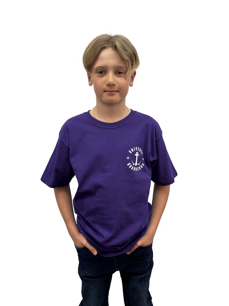 Universe Boardshop JUNIOR ANCRE T-SHIRT PURPLE/WHITE