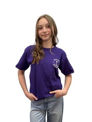 Universe Boardshop JUNIOR ANCRE T-SHIRT PURPLE/WHITE