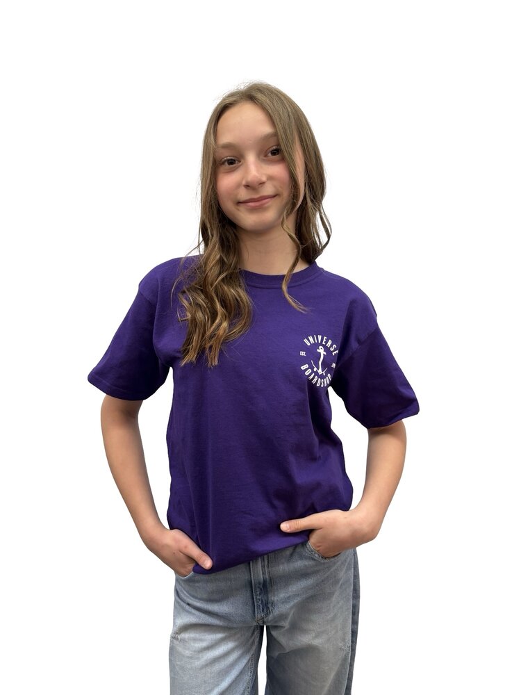 Universe Boardshop YOUTH ANCRE T-SHIRT PURPLE/WHITE