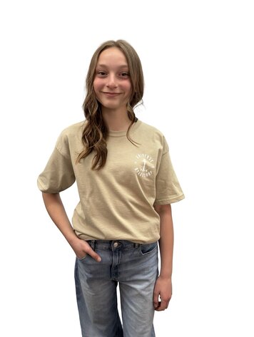 Universe Boardshop JUNIOR ANCRE T-SHIRT SAND/WHITE