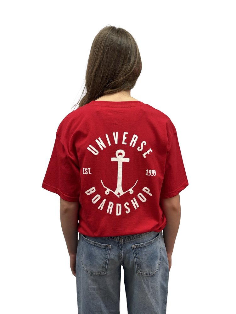 Universe Boardshop JUNIOR ANCRE T-SHIRT RED