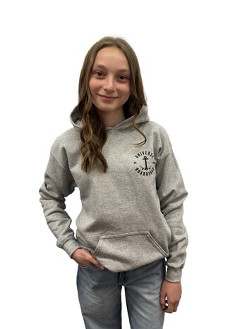Universe Boardshop YOUTH ANCRE PULLOVER GREY HEATHER/BLACK