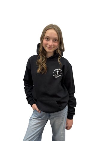 Universe Boardshop YOUTH ANCRE PULLOVER BLACK/WHITE