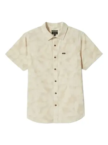 Brixton HOMMES CHARTER PRINT S/S SHIRT BEIGE/WHITE CAP FLORAL
