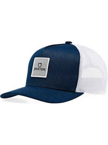 Brixton HOMMES ALPHA BLOCK X C MESH CAP DENIM WHITE
