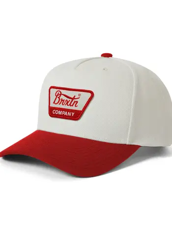 Brixton HOMMES LINWOOD C NETPLUS MP SNAPBACK HAT CRIMSON/OFF WHITE