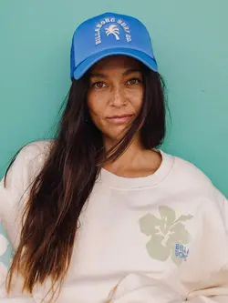 Billabong WOMEN'S GRANDPA TRUCKER HAT TRUE BLUE