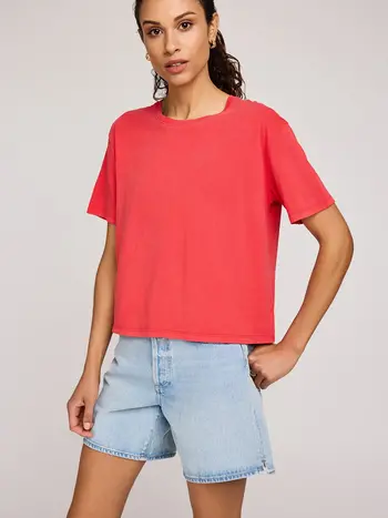 Gentle fawn BRIGITTE COTTON T-SHIRT RED