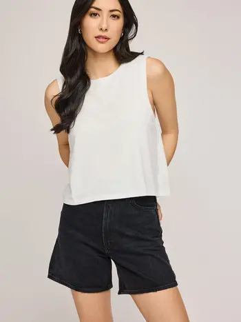 Gentle fawn KATE COTTON TANK WHITE