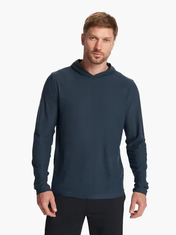 Vuori HOMMES STRATO TECH HOODIE NAVY HEATHER