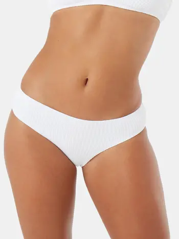 Roxy RIB ROXY LOVE HIPSTER FULL BAS DE BIKINI BLANC
