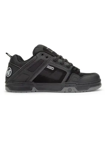 DVS HOMMES COMANCHE BLACK REFLECTIVE/CHARCOAL NUBUCK