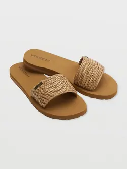 Volcom WOMEN'S SIMPLE SLIDE BRAID COGNAC