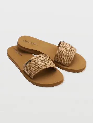 Volcom WOMEN'S SIMPLE SLIDE BRAID COGNAC