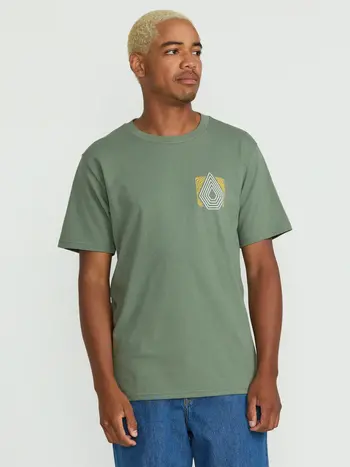 Volcom MEN'S PLATED SHORT SLEEVE TEE LIGHT OLIVE