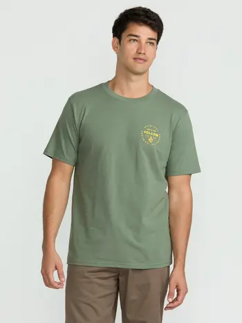 Volcom MEN'S MORTIS SHORT SLEEVE TEE LIGHT OLIVE
