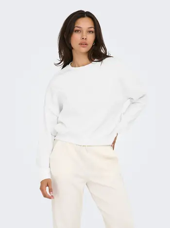 Only SWEAT LIFE CREW WHITE