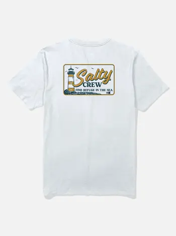 Salty crew MEN'S ASHORE TEE WHITE