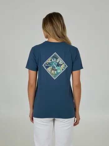 Salty crew FEMMES TIPPET FILL BOYFRIEND TEE INDIGO