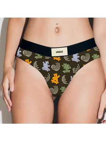 Undz WOMEN'S CHEEKY SKATER BEAR