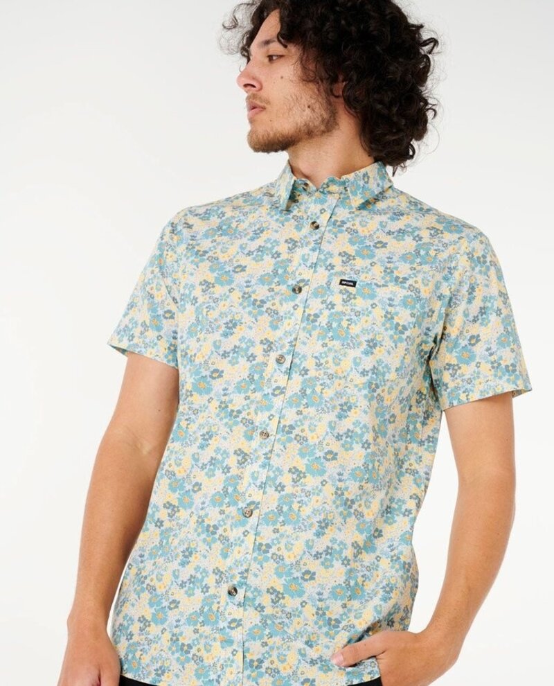 RIP CURL HOMMES FUN TIMES DITSY CHEMISE À MANCHES COURTES