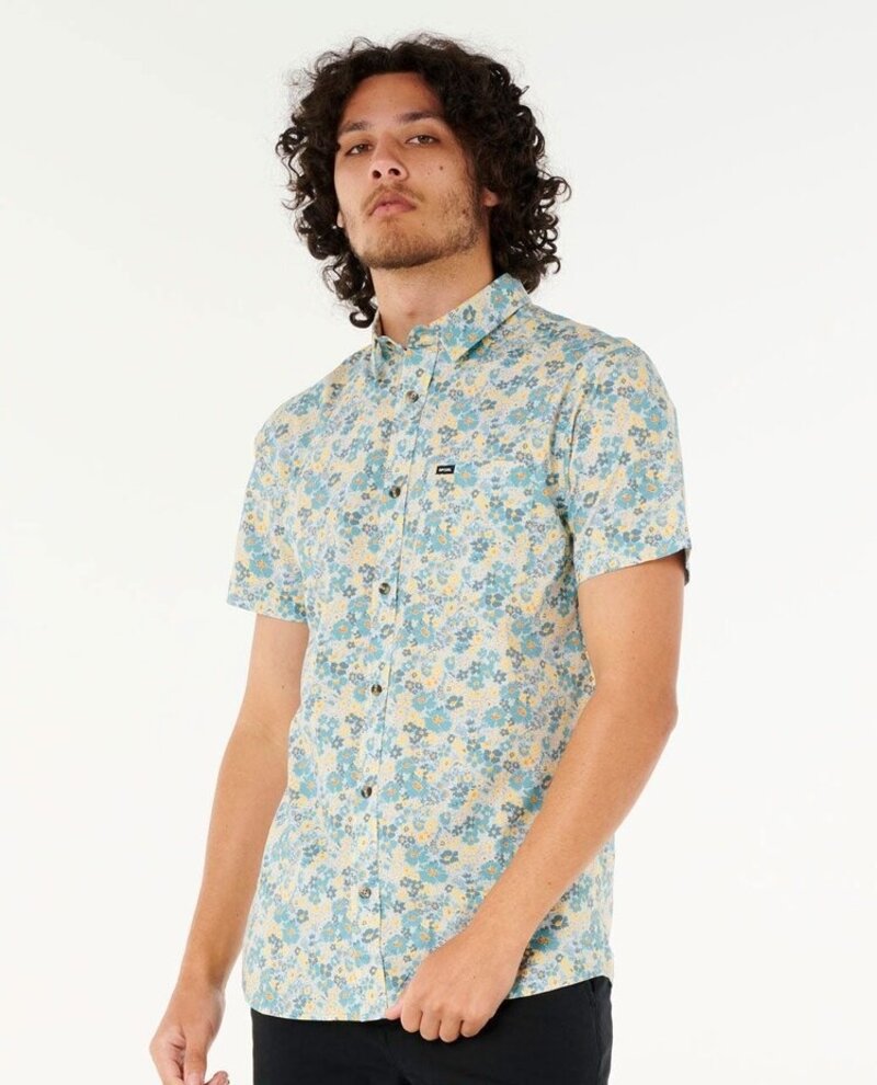 RIP CURL HOMMES FUN TIMES DITSY CHEMISE À MANCHES COURTES