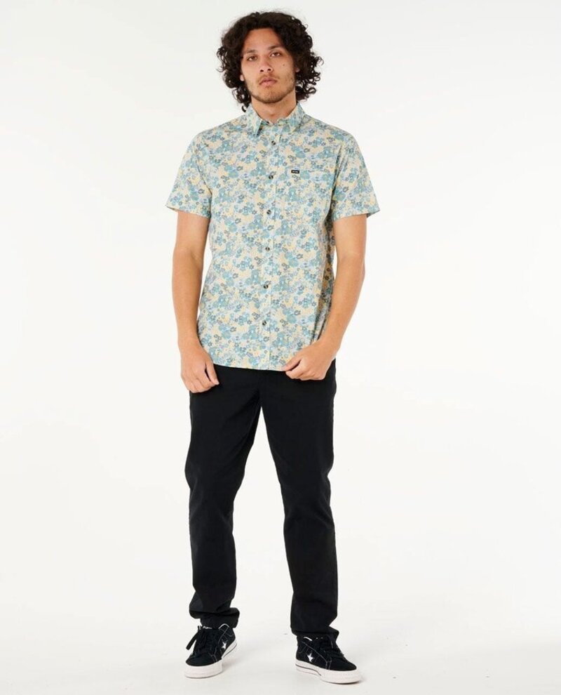 RIP CURL HOMMES FUN TIMES DITSY CHEMISE À MANCHES COURTES