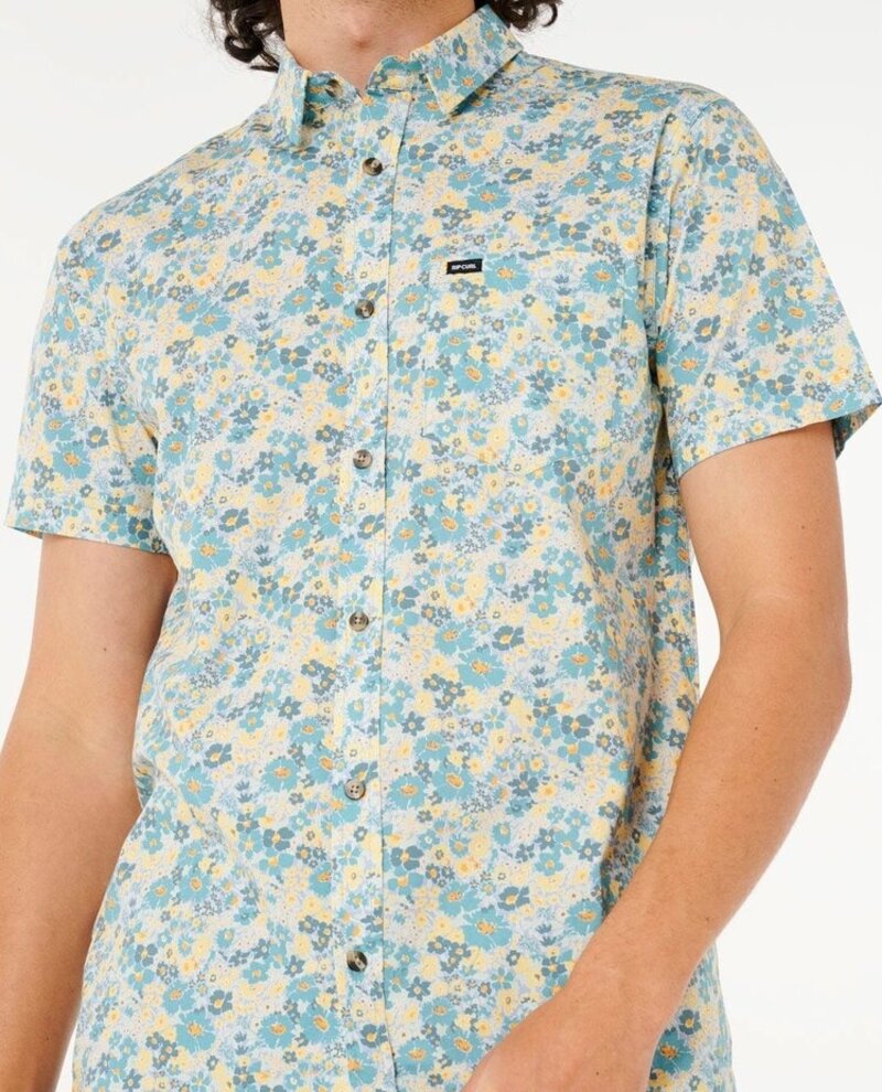 RIP CURL HOMMES FUN TIMES DITSY CHEMISE À MANCHES COURTES