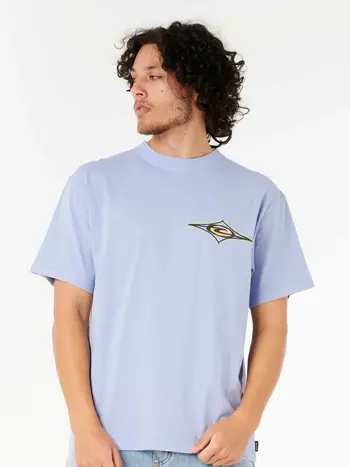 RIP CURL MEN'S RAW ENERGY MAXXED TEE ICE BLUE