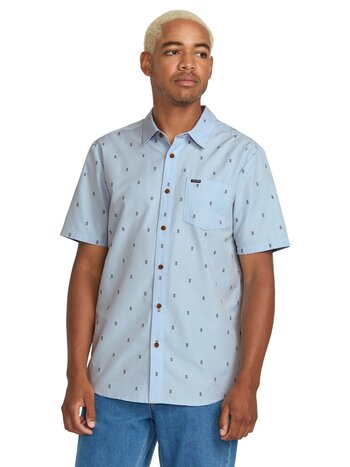 Volcom HOMMES BANKSTONE SHORT SLEEVE SHIRT POOLSIDE