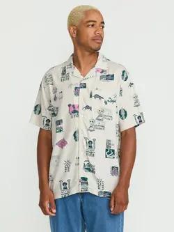 Volcom HOMMES MISTOSTONE SHORT SLEEVE SHIRT STONE