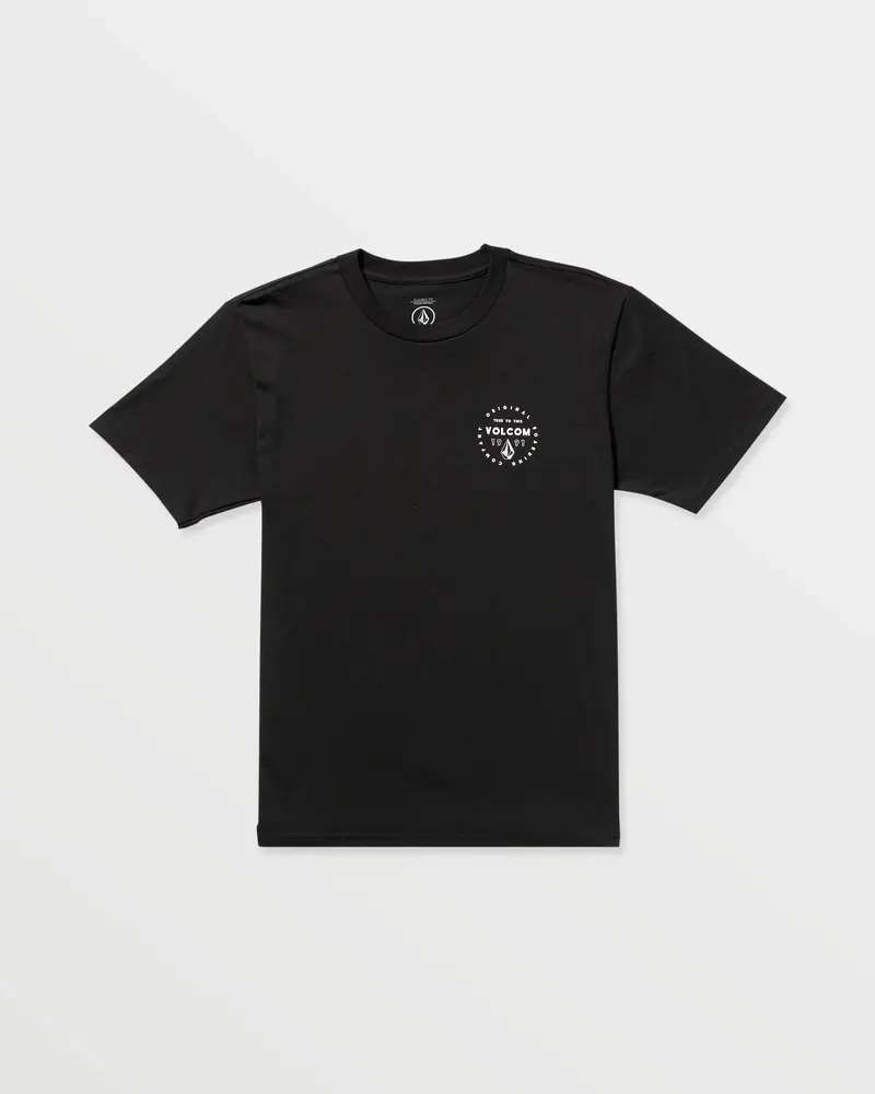 Volcom MEN'S MORTIS BLACK SHORT SLEEVE TEE