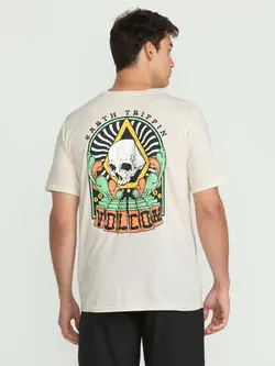 Volcom MEN'S ARCHED SHORT SLEEVE TEE OFF WHITE HEATHER