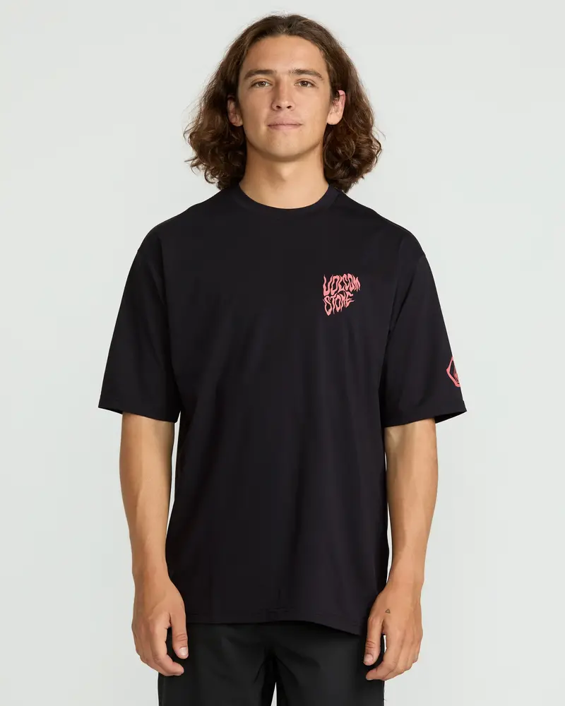 Volcom MEN'S WAVVYYY SURF SHORT SLEEVE RASHGUARD