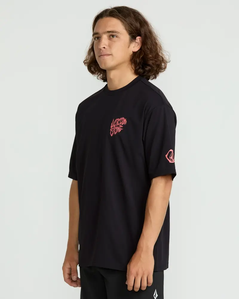 Volcom HOMMES WAVVYYY SURF SHORT SLEEVE RASHGUARD