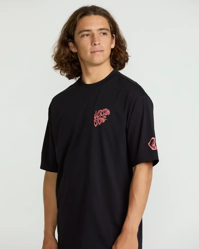 Volcom HOMMES WAVVYYY SURF SHORT SLEEVE RASHGUARD
