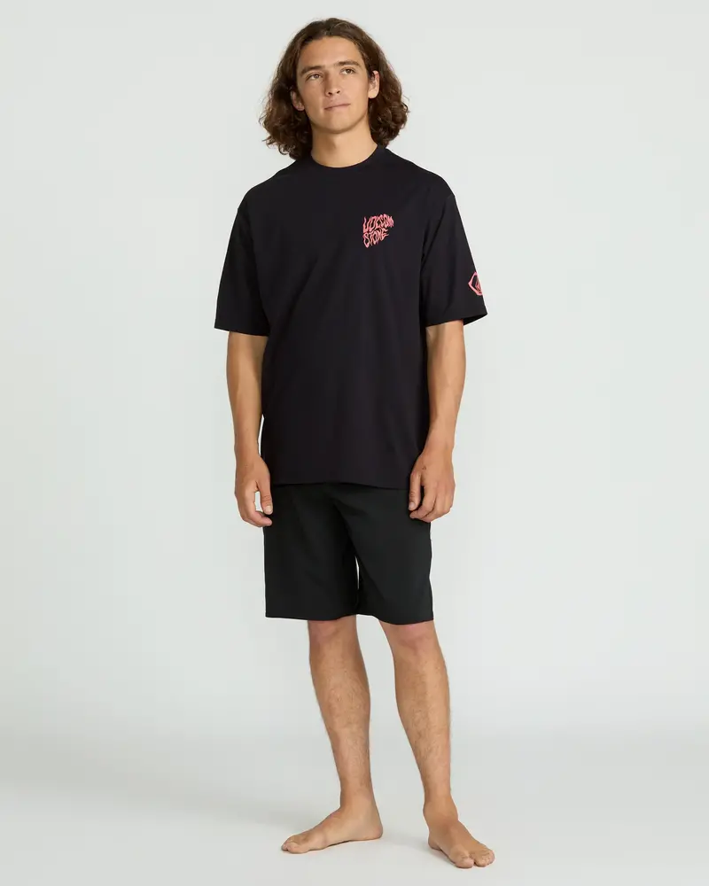 Volcom HOMMES WAVVYYY SURF SHORT SLEEVE RASHGUARD