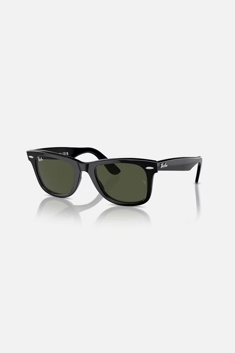 RAY BAN WAYFARER CLASSIC BLACK/G-15 GREEN