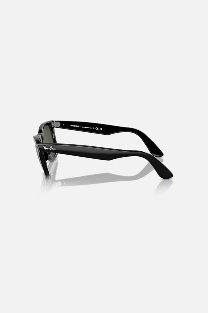 RAY BAN WAYFARER CLASSIC BLACK/G-15 GREEN