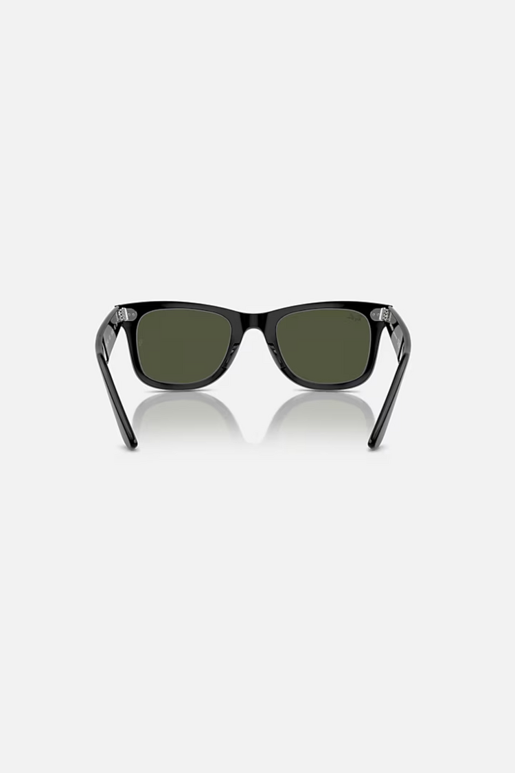 RAY BAN WAYFARER CLASSIC BLACK/G-15 GREEN