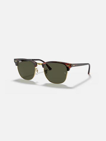 RAY BAN CLUBMASTER CLASSIC MOCK TORTOISE ON ARISTA/G-15 GREEN