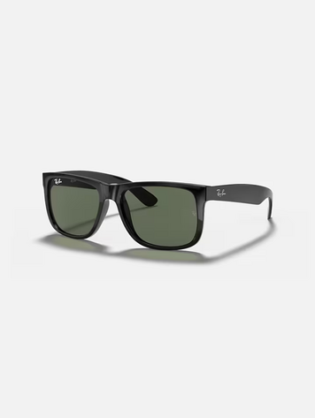 RAY BAN JUSTIN BLACK/DARK GREEN