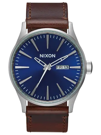 Nixon SENTRY LEATHER BLUE/BROWN